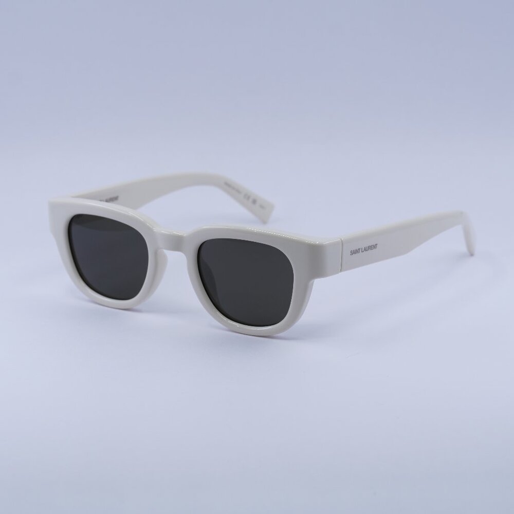 🕶️ New Saint Laurent SL675 005 Sunglasses - Ivory Frame, Grey Lenses